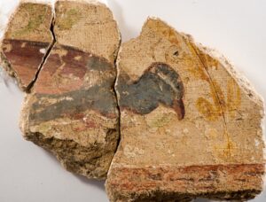 Artefacts - Peacock Painted Wall Plaster