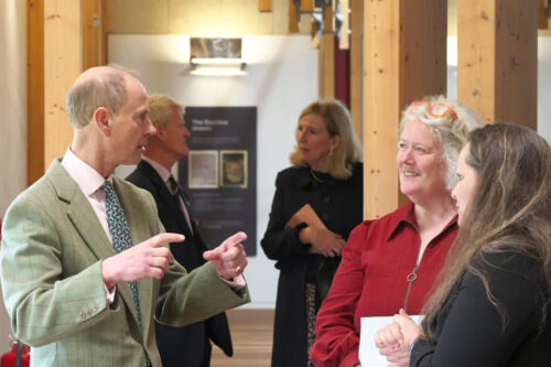 HRH The Duke of Edinburgh visits Brading Roman Villa